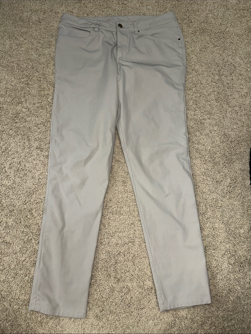 lululemon athletica Men's Light Gray Slim Straight Chinos